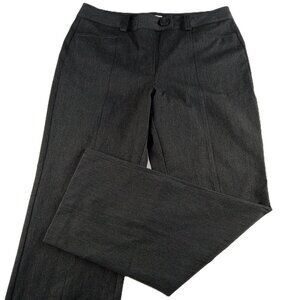 Talbots Women's Straight Leg Trouser Dress Pant Size 14 Charcoal Gray Stretch